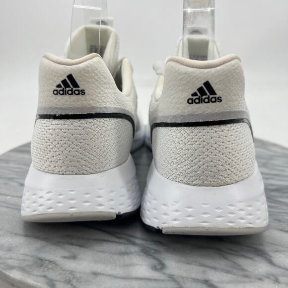 Adidas Womens 9 Running Shoes White Edge Lux Athletic Workout Trainer H03865 - Picture 5 of 13